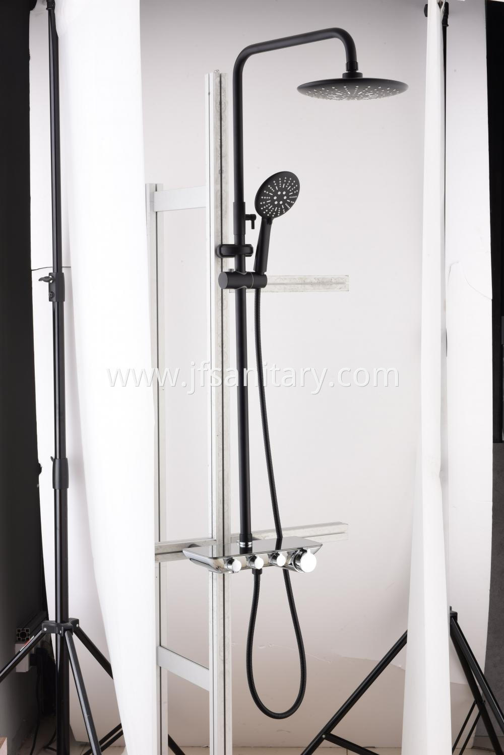 New Luxury Blackened Shower Faucet Set